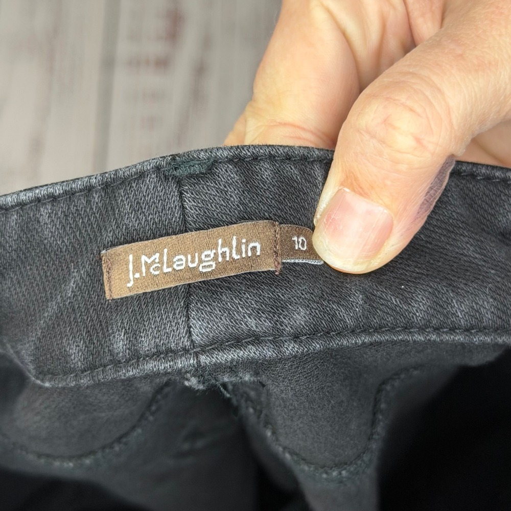 JMclaughlin‎ Womens Black Denim Jeans Skinny Stretch Size 10 Inseam 31 - Picture 3 of 5